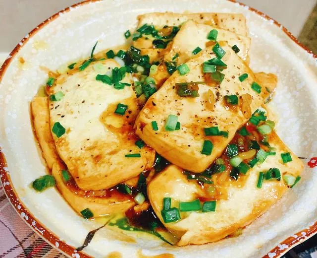 葱煎豆腐