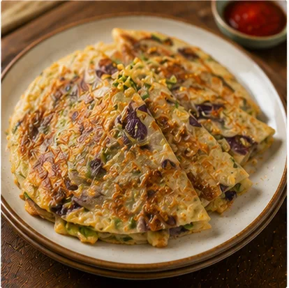 茄子肉煎饼