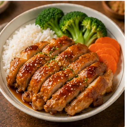 照烧鸡腿饭